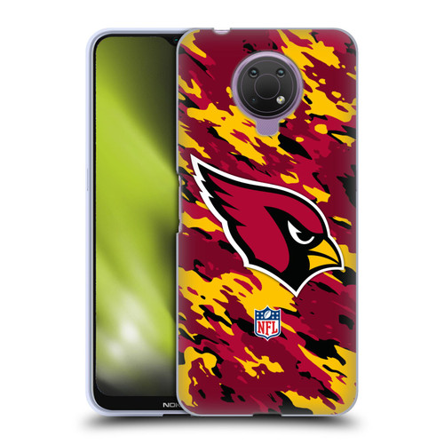 NFL Arizona Cardinals Logo Camou Soft Gel Case for Nokia G10