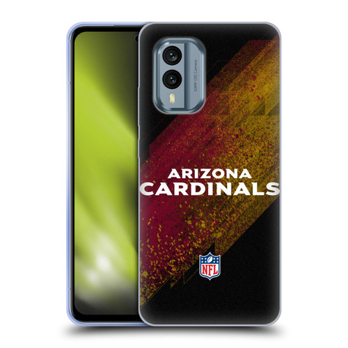 NFL Arizona Cardinals Logo Blur Soft Gel Case for Nokia X30