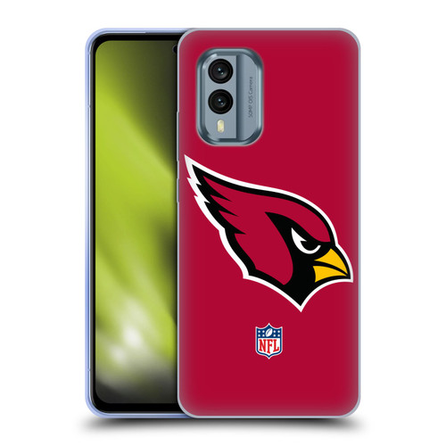 NFL Arizona Cardinals Logo Plain Soft Gel Case for Nokia X30