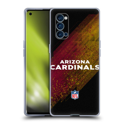 NFL Arizona Cardinals Logo Blur Soft Gel Case for OPPO Reno 4 Pro 5G