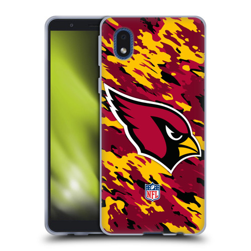 NFL Arizona Cardinals Logo Camou Soft Gel Case for Samsung Galaxy A01 Core (2020)