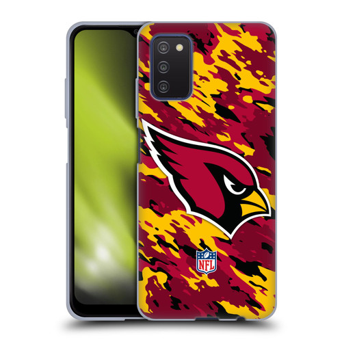 NFL Arizona Cardinals Logo Camou Soft Gel Case for Samsung Galaxy A03s (2021)