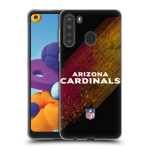 NFL Arizona Cardinals Logo Blur Soft Gel Case for Samsung Galaxy A21 (2020)