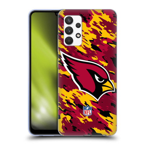 NFL Arizona Cardinals Logo Camou Soft Gel Case for Samsung Galaxy A32 (2021)