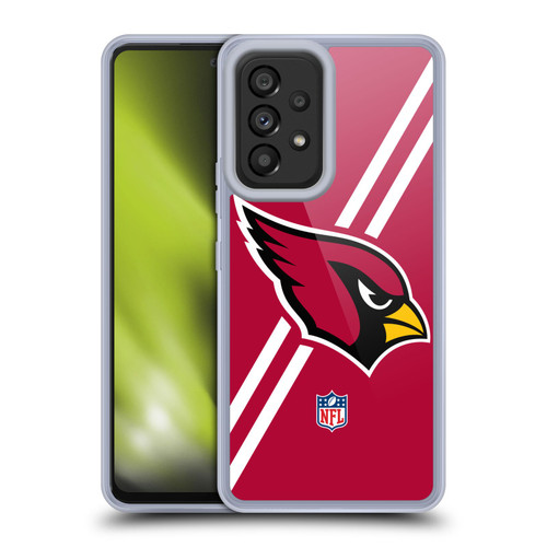 NFL Arizona Cardinals Logo Stripes Soft Gel Case for Samsung Galaxy A53 5G (2022)