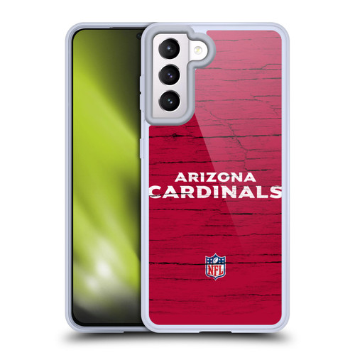 NFL Arizona Cardinals Logo Distressed Look Soft Gel Case for Samsung Galaxy S21 5G