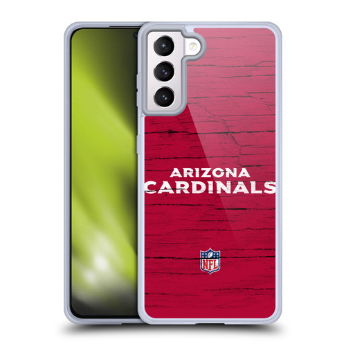NFL Arizona Cardinals Logo Distressed Look Soft Gel Case for Samsung Galaxy S21+ 5G