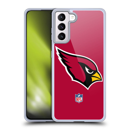 NFL Arizona Cardinals Logo Plain Soft Gel Case for Samsung Galaxy S21+ 5G