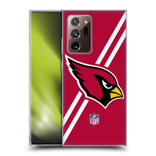 NFL Arizona Cardinals Logo Stripes Soft Gel Case for Samsung Galaxy Note20 Ultra / 5G