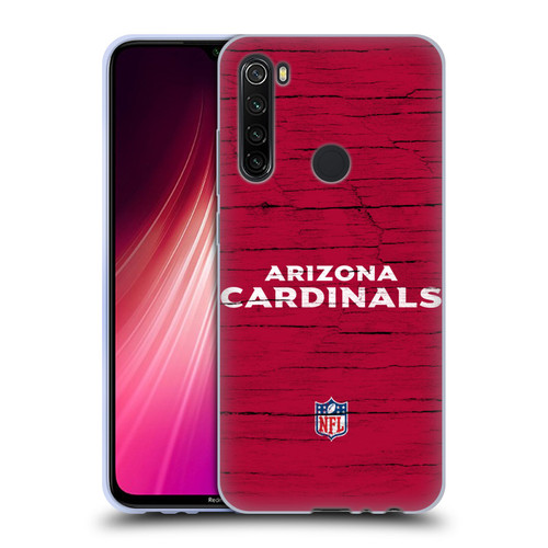 NFL Arizona Cardinals Logo Distressed Look Soft Gel Case for Xiaomi Redmi Note 8T