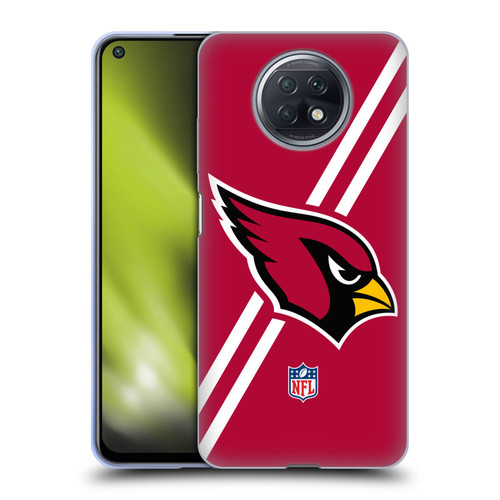 NFL Arizona Cardinals Logo Stripes Soft Gel Case for Xiaomi Redmi Note 9T 5G