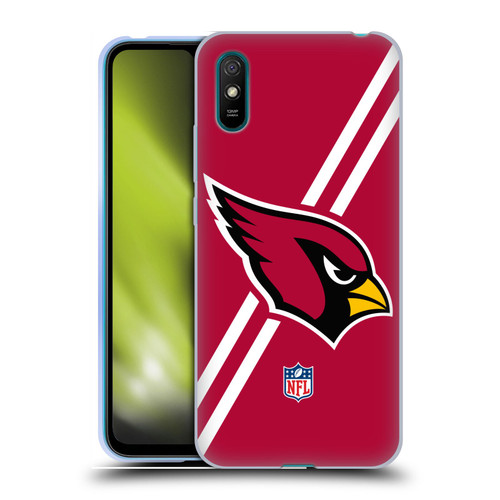 NFL Arizona Cardinals Logo Stripes Soft Gel Case for Xiaomi Redmi 9A / Redmi 9AT