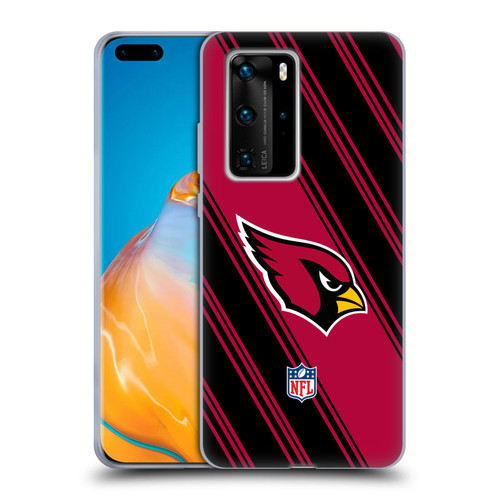 NFL Arizona Cardinals Artwork Stripes Soft Gel Case for Huawei P40 Pro / P40 Pro Plus 5G