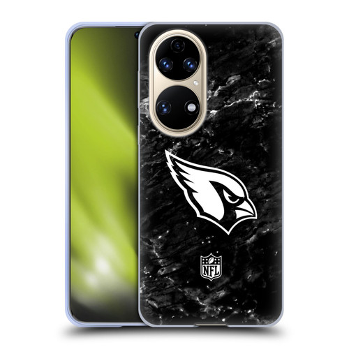 NFL Arizona Cardinals Artwork Marble Soft Gel Case for Huawei P50