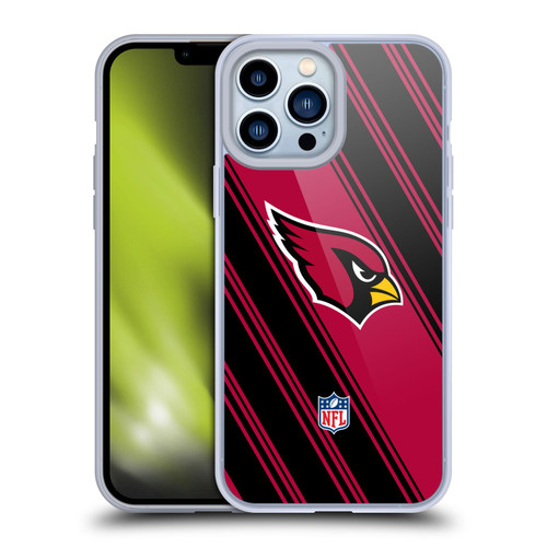 NFL Arizona Cardinals Artwork Stripes Soft Gel Case for Apple iPhone 13 Pro Max