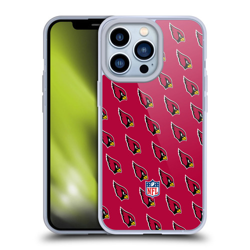 NFL Arizona Cardinals Artwork Patterns Soft Gel Case for Apple iPhone 13 Pro