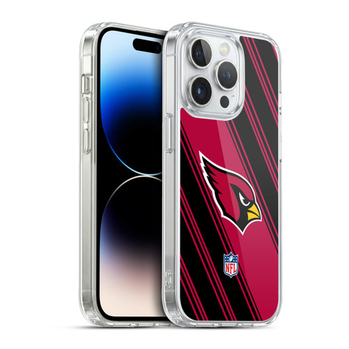 NFL Arizona Cardinals Artwork Stripes Soft Gel Case for Apple iPhone 13 Pro & MagSafe