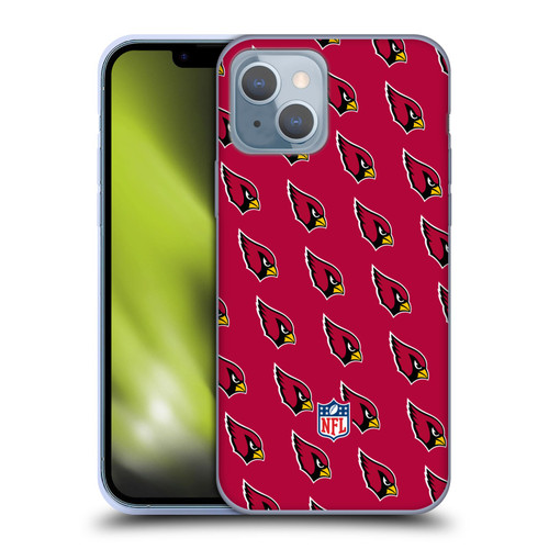NFL Arizona Cardinals Artwork Patterns Soft Gel Case for Apple iPhone 14
