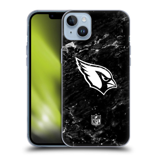 NFL Arizona Cardinals Artwork Marble Soft Gel Case for Apple iPhone 14 Plus