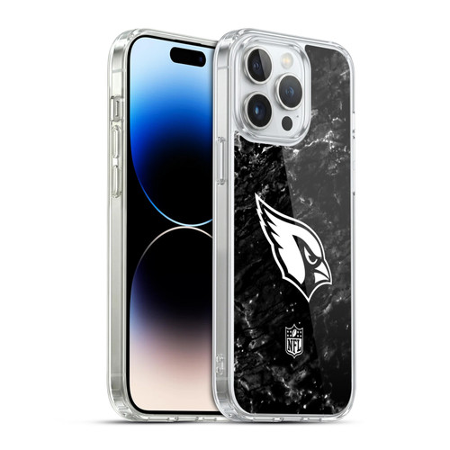 NFL Arizona Cardinals Artwork Marble Soft Gel Case for Apple iPhone 14 Pro Max & MagSafe