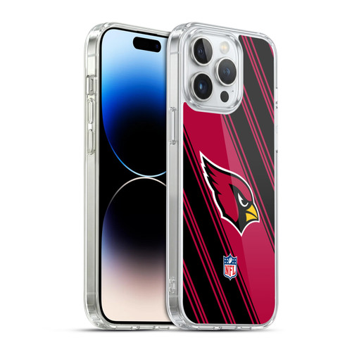 NFL Arizona Cardinals Artwork Stripes Soft Gel Case for Apple iPhone 14 Pro Max & MagSafe