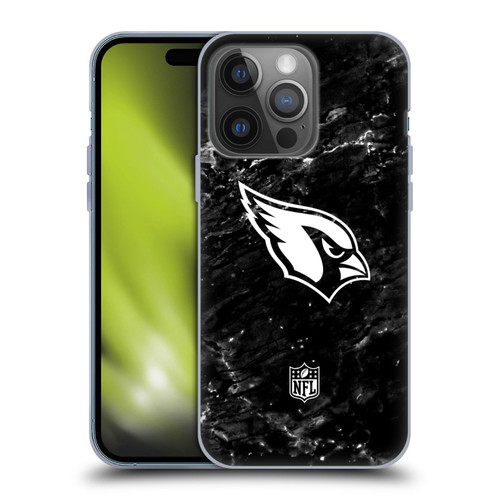 NFL Arizona Cardinals Artwork Marble Soft Gel Case for Apple iPhone 14 Pro