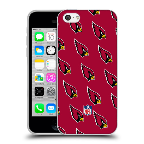 NFL Arizona Cardinals Artwork Patterns Soft Gel Case for Apple iPhone 5c