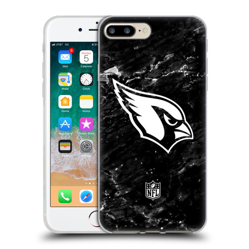 NFL Arizona Cardinals Artwork Marble Soft Gel Case for Apple iPhone 7 Plus / iPhone 8 Plus