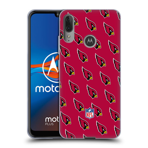 NFL Arizona Cardinals Artwork Patterns Soft Gel Case for Motorola Moto E6 Plus