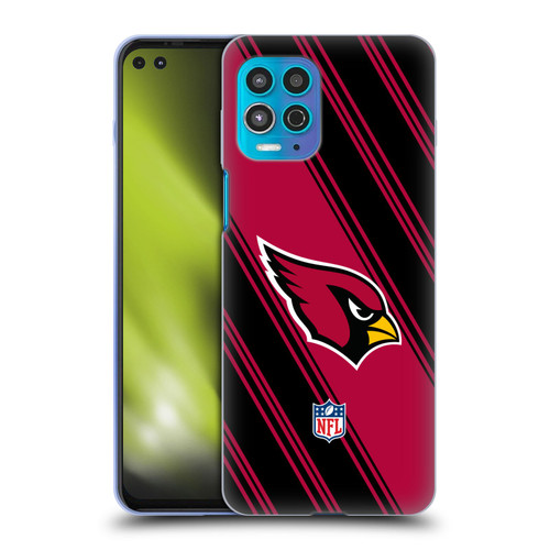NFL Arizona Cardinals Artwork Stripes Soft Gel Case for Motorola Moto G100