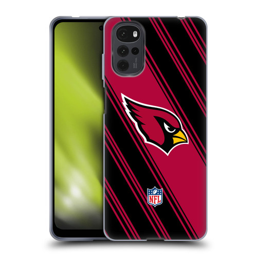 NFL Arizona Cardinals Artwork Stripes Soft Gel Case for Motorola Moto G22