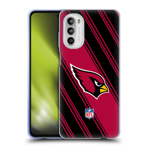NFL Arizona Cardinals Artwork Stripes Soft Gel Case for Motorola Moto G52
