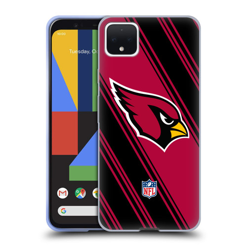 NFL Arizona Cardinals Artwork Stripes Soft Gel Case for Google Pixel 4 XL
