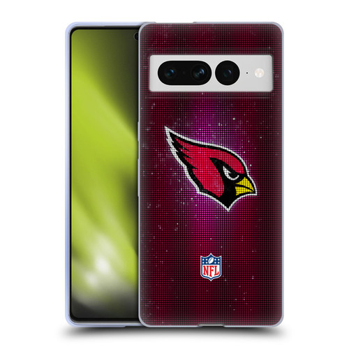 NFL Arizona Cardinals Artwork LED Soft Gel Case for Google Pixel 7 Pro