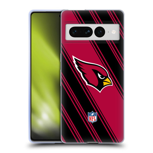 NFL Arizona Cardinals Artwork Stripes Soft Gel Case for Google Pixel 7 Pro