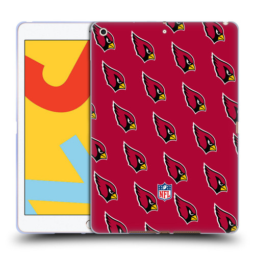 NFL Arizona Cardinals Artwork Patterns Soft Gel Case for Apple iPad 10.2 2019/2020/2021