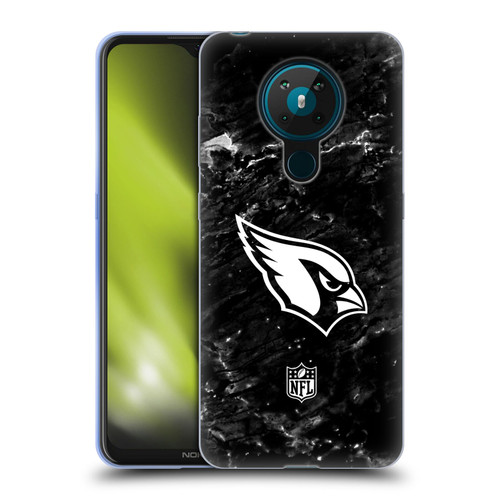 NFL Arizona Cardinals Artwork Marble Soft Gel Case for Nokia 5.3