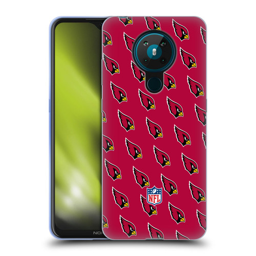 NFL Arizona Cardinals Artwork Patterns Soft Gel Case for Nokia 5.3