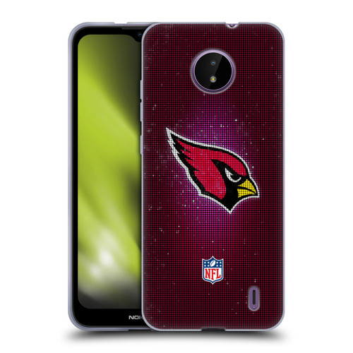 NFL Arizona Cardinals Artwork LED Soft Gel Case for Nokia C10 / C20