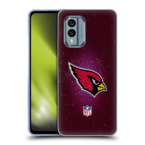 NFL Arizona Cardinals Artwork LED Soft Gel Case for Nokia X30