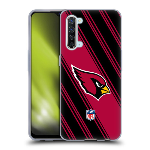 NFL Arizona Cardinals Artwork Stripes Soft Gel Case for OPPO Find X2 Lite 5G