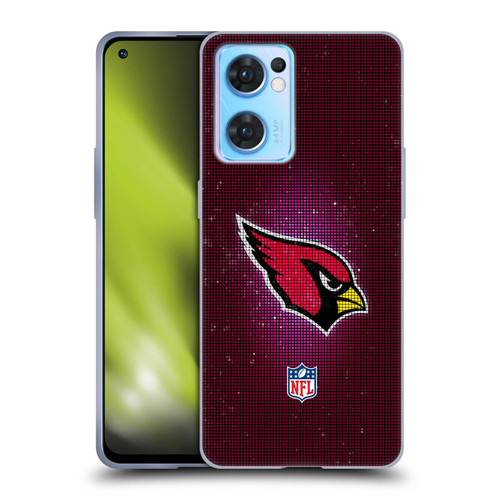 NFL Arizona Cardinals Artwork LED Soft Gel Case for OPPO Reno7 5G / Find X5 Lite