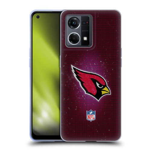NFL Arizona Cardinals Artwork LED Soft Gel Case for OPPO Reno8 4G