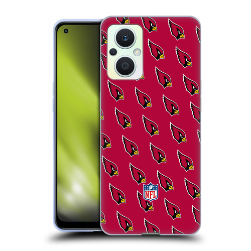 NFL Arizona Cardinals Artwork Patterns Soft Gel Case for OPPO Reno8 Lite