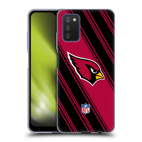 NFL Arizona Cardinals Artwork Stripes Soft Gel Case for Samsung Galaxy A03s (2021)