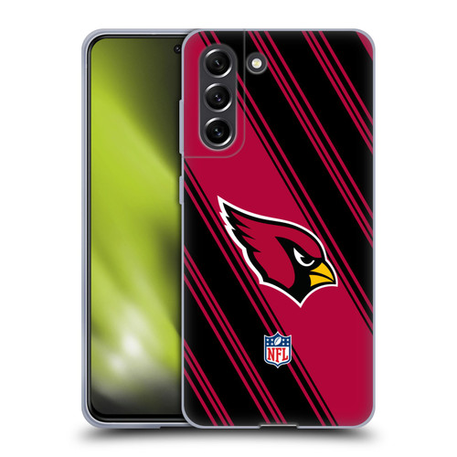 NFL Arizona Cardinals Artwork Stripes Soft Gel Case for Samsung Galaxy S21 FE 5G
