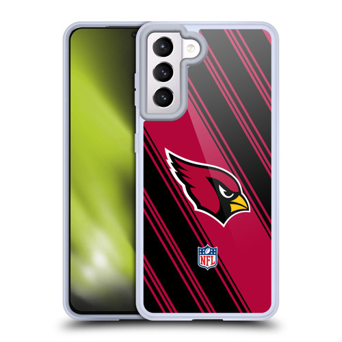 NFL Arizona Cardinals Artwork Stripes Soft Gel Case for Samsung Galaxy S21 5G