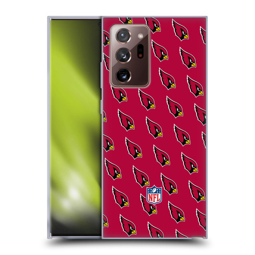 NFL Arizona Cardinals Artwork Patterns Soft Gel Case for Samsung Galaxy Note20 Ultra / 5G
