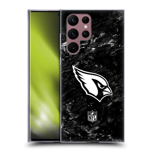 NFL Arizona Cardinals Artwork Marble Soft Gel Case for Samsung Galaxy S22 Ultra 5G