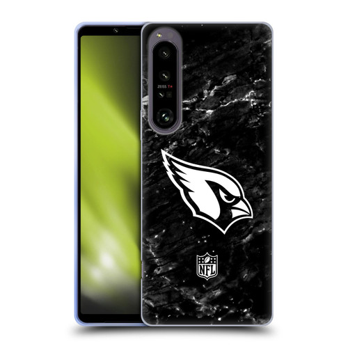 NFL Arizona Cardinals Artwork Marble Soft Gel Case for Sony Xperia 1 IV
